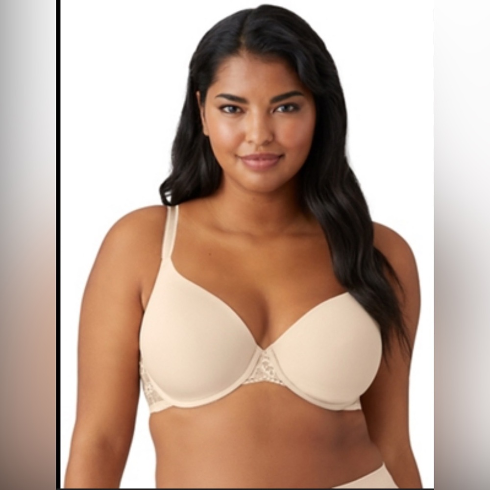 Wacoal Women's French Garden Seamless Underwire T-Shirt Bra Size 34DDD Beige NWT